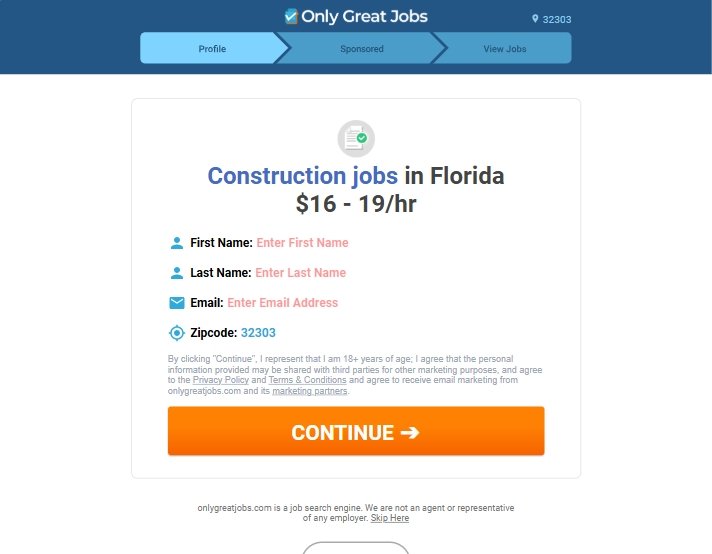 Construction Job in Florida