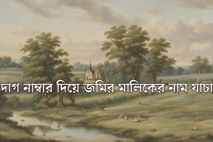 দাগ নাম্বার দিয়ে জমির মালিকের নাম যাচাই