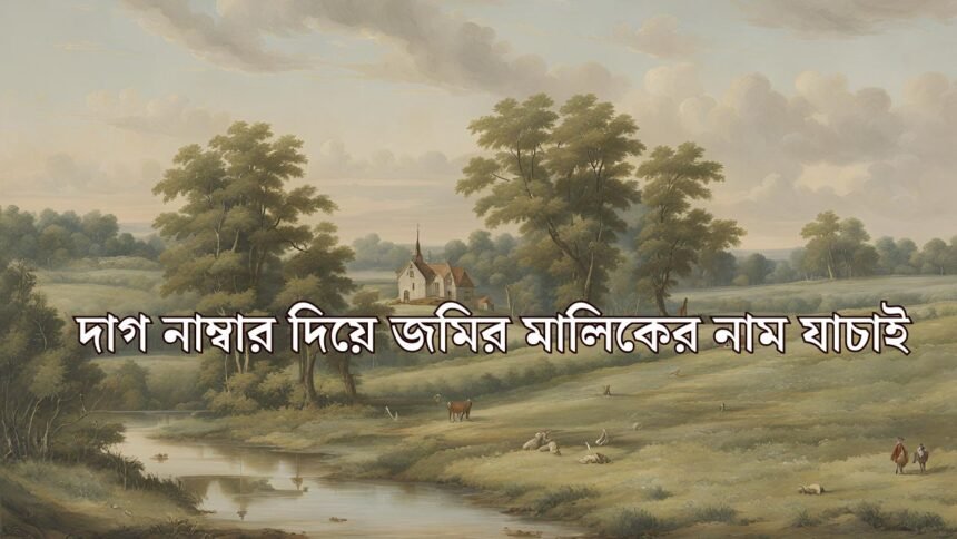 দাগ নাম্বার দিয়ে জমির মালিকের নাম যাচাই